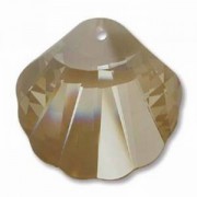Swarovski Elements Anhänger Muschel 28mm Crystal Golden Shadow